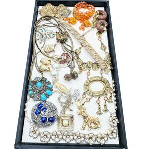 Vintage Jewelry Repair Repurpose Lot #4 As Is Ciner Bellini Unsigned Haskell